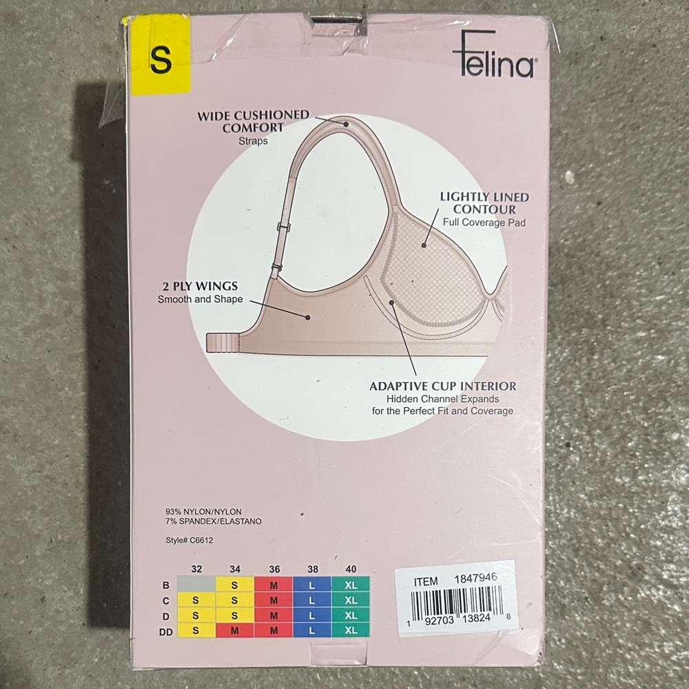 🔴 SOLD 🔴 Felina Adaptive Cup Wire Free Bra - Cream - Picture 2 of 8